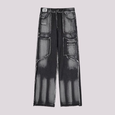 Camille - distressed gradient vask jeans
