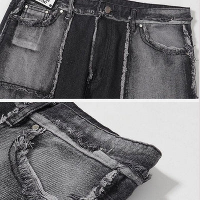 Camille - distressed gradient vask jeans