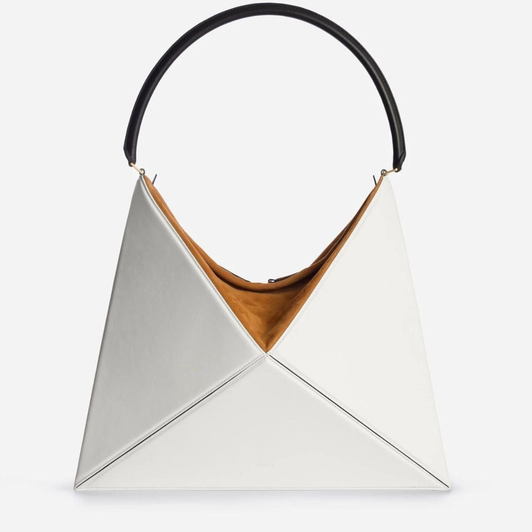 Triad - Struktureret Geometrisk Lædertaske