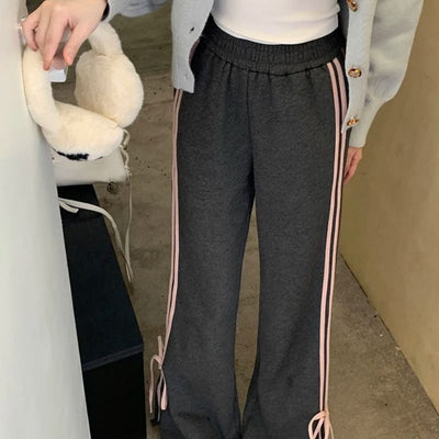 Ariana - Casual brede joggebukser med bindebånd i siden