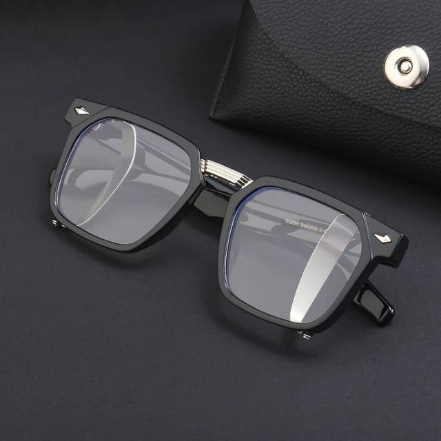 Maxwell - Moderne firkantede solbriller med tonede glas