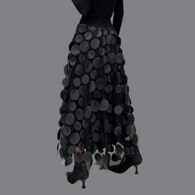 Isabella - Boheme lagdelt nederdel med cirkulære accenter