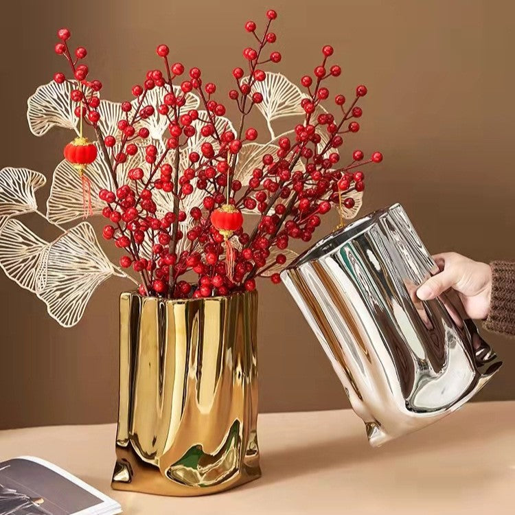Mirage - Elegant sølv reflekterende vase