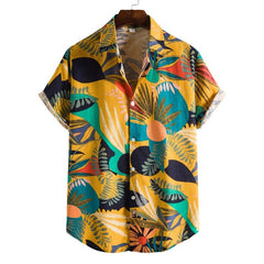 Alena - Kortærmet skjorte med tropisk print