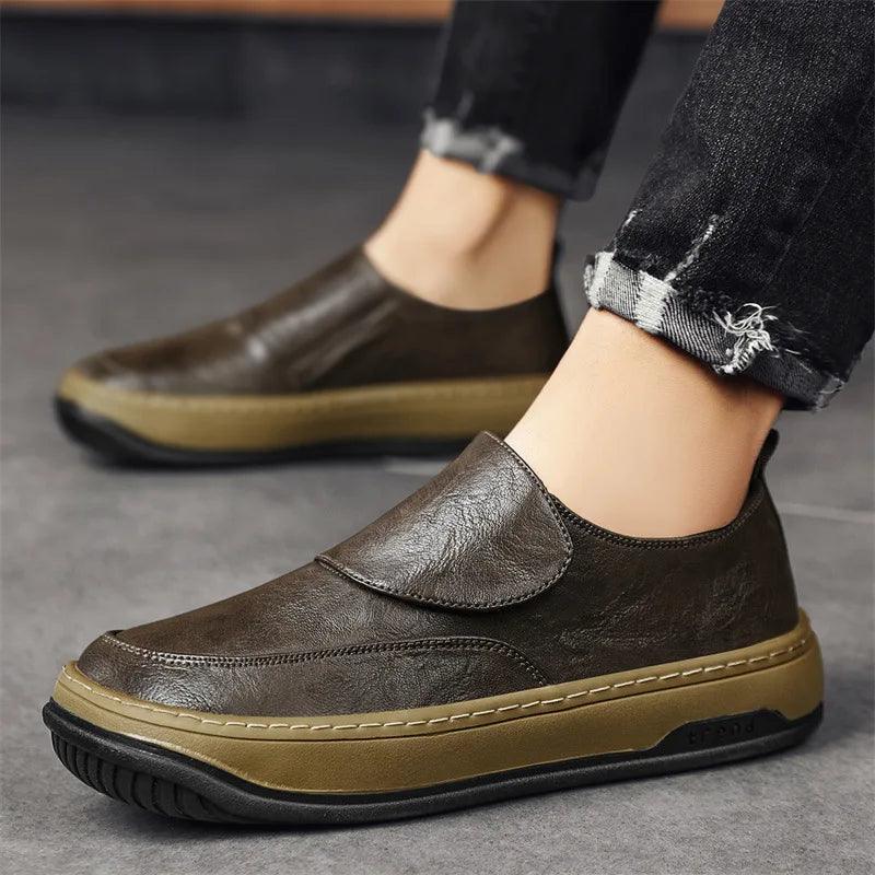 Marco - Casual slip-on sko med kontrastsål