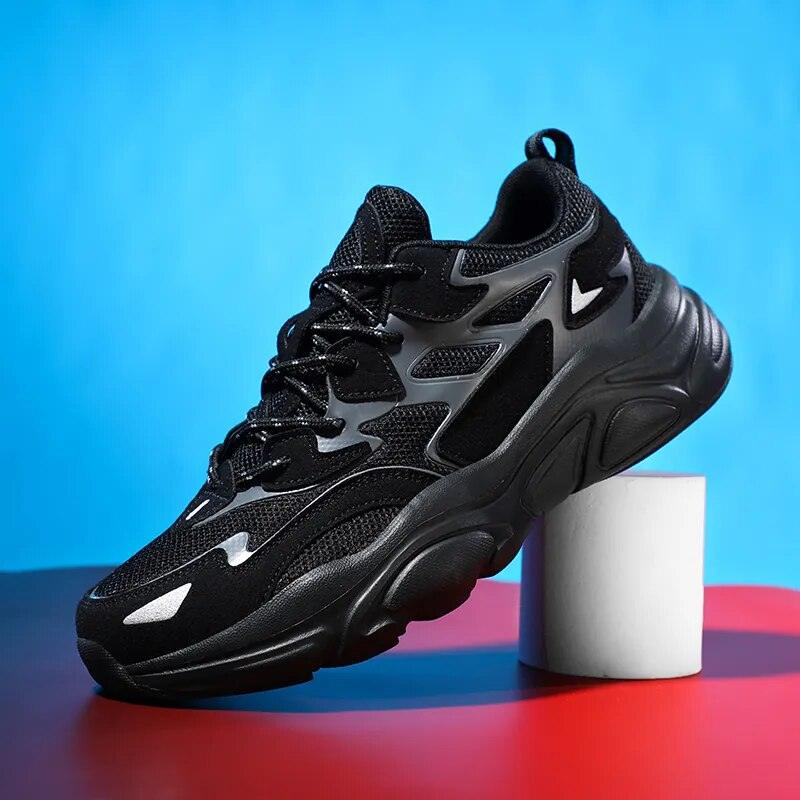 Atlas - Moderigtige chunky sneakers med mesh-indlæg