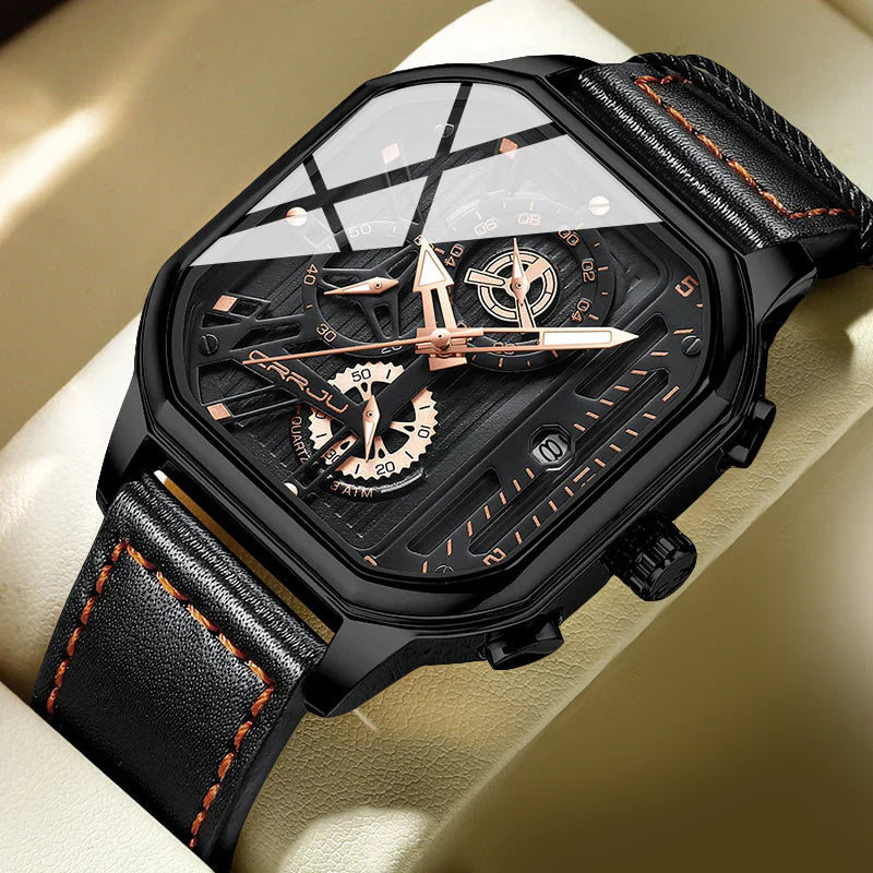 Aston - luksuriøst automatisk ur med skeleturskive