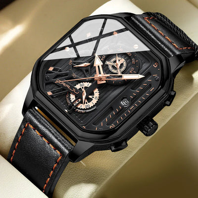 Aston - luksuriøst automatisk ur med skeleturskive