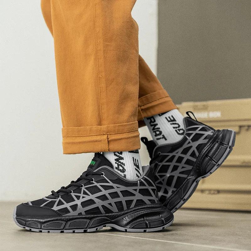 Orion - Urban sneakers med geometrisk overtræk
