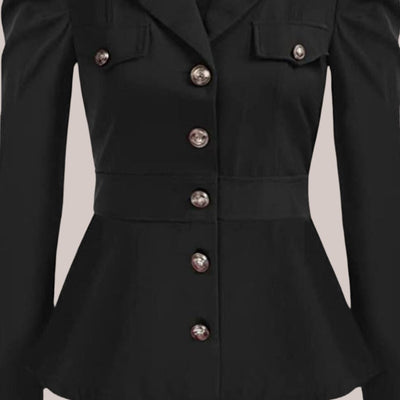 Isabella - jakke i militærstil med iøjnefaldende knapper